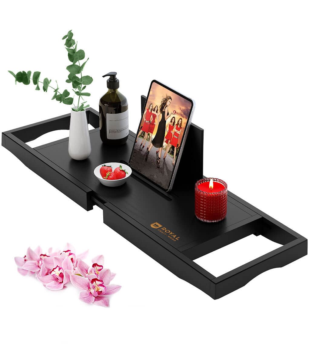 Bath Desk Tray Black-0