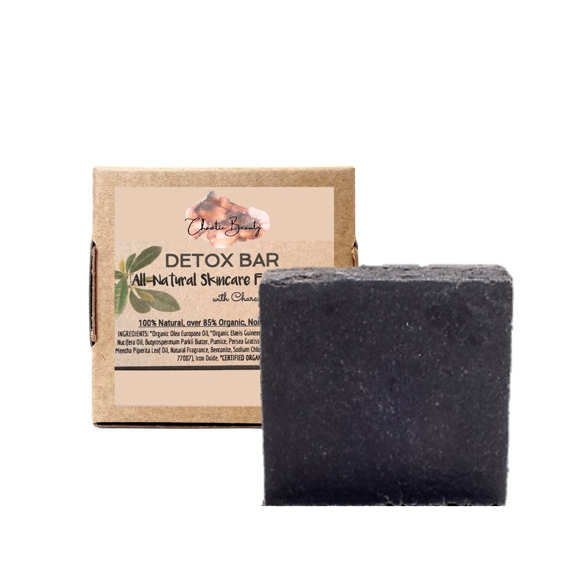 All - Natural Skincare Face Soap - Detox Bar (110g, 3.8oz.) - Chaotic Beauty