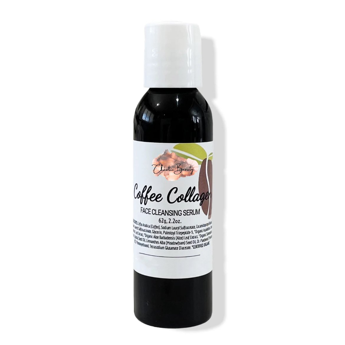 Coffee Collagen Face Cleansing Serum (62g, 2.2oz.) - Chaotic Beauty